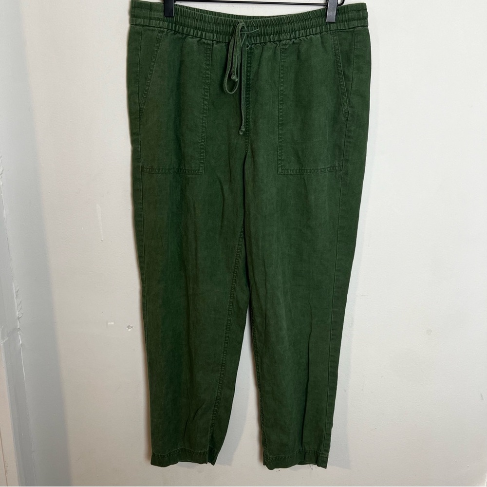 J. CREW- Seaside Pant in Linen Blend Casual Pull On Travel Lightweight Resort - Picture 2 of 7